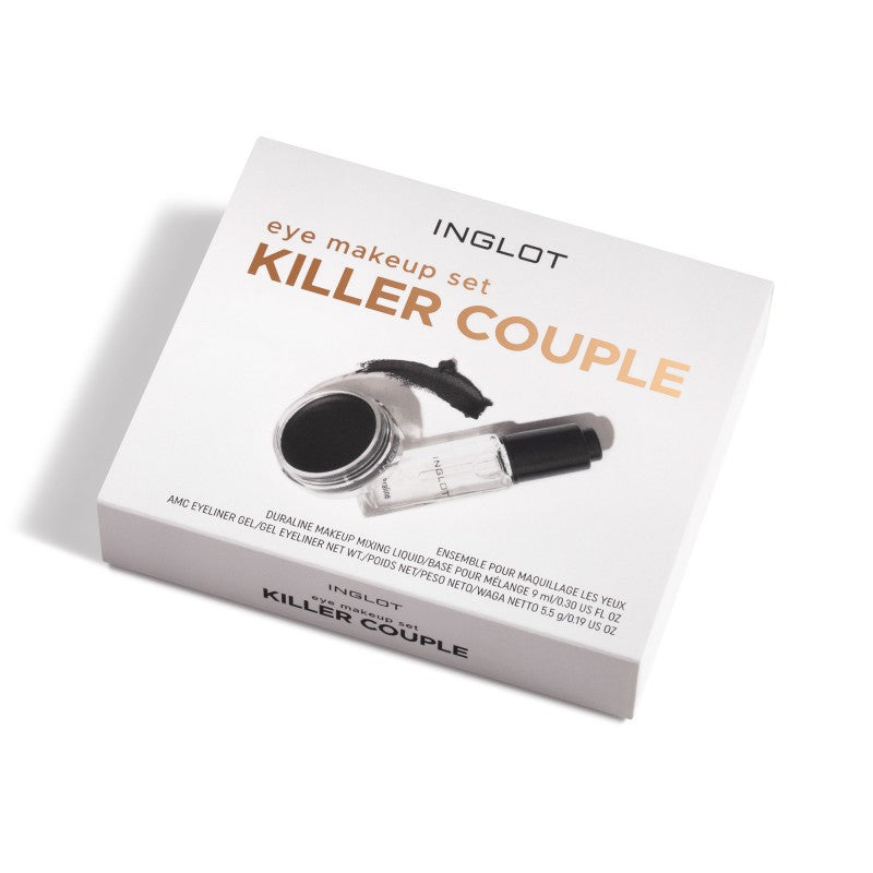 INGLOT COSMETICS CANADA EYE MAKEUP SET KILLER COUPLE AMC Eyeliner Gel 77 and DURALINE